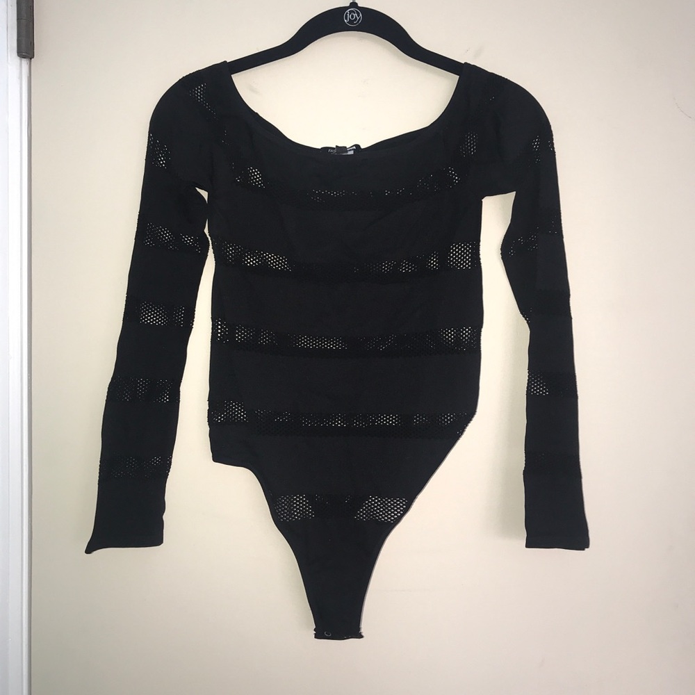 Fashion nova on the fence fishnet bodysuit